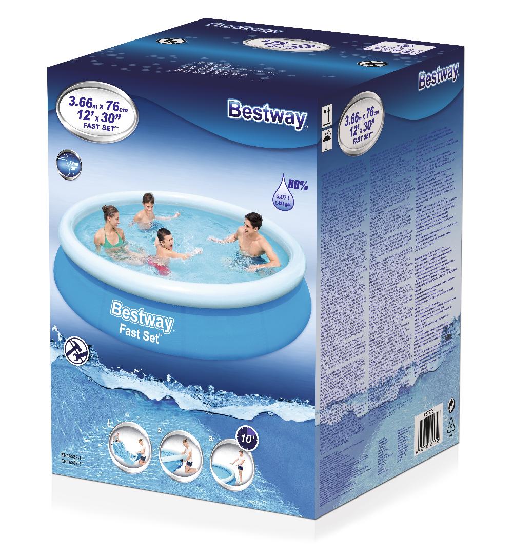 Бассейн Fast Set 366х76см, 5377л, Bestway, 57273 BW фото 3